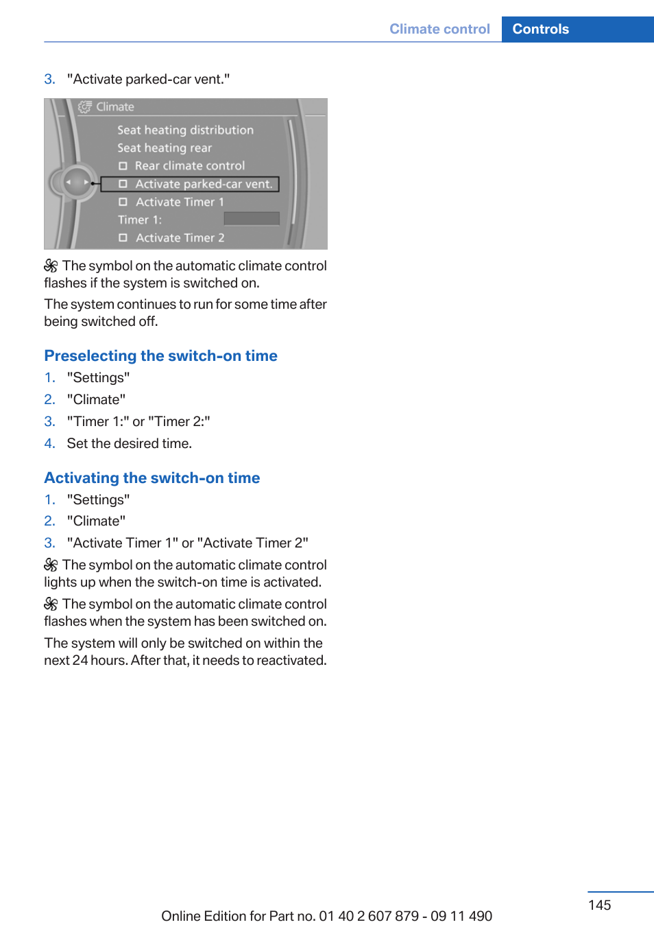 BMW 2012 5 Series User Manual | Page 145 / 335