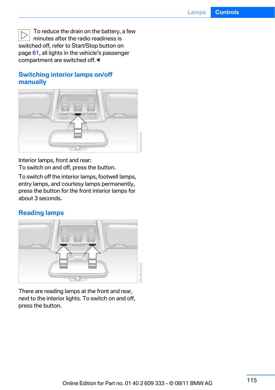 BMW 2012 3 Series M3 Сoupe User Manual | Page 116 / 314