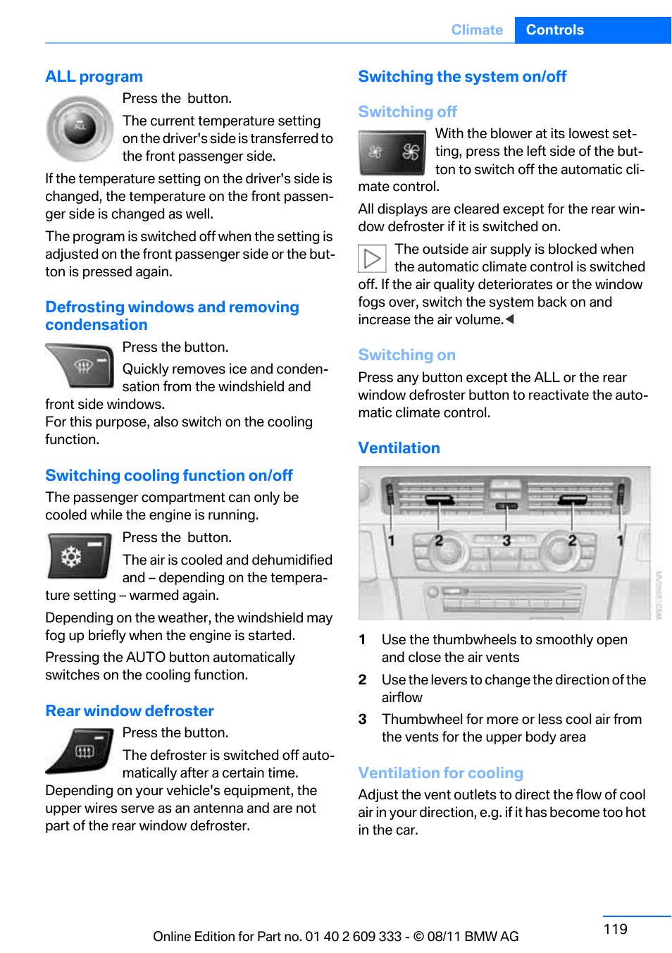 All program, Oster | BMW 2012 3 Series M3 Сoupe User Manual | Page 120 / 314