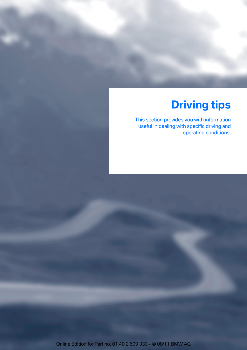 Driving tips | BMW 2012 3 Series M3 Сoupe User Manual | Page 138 / 314