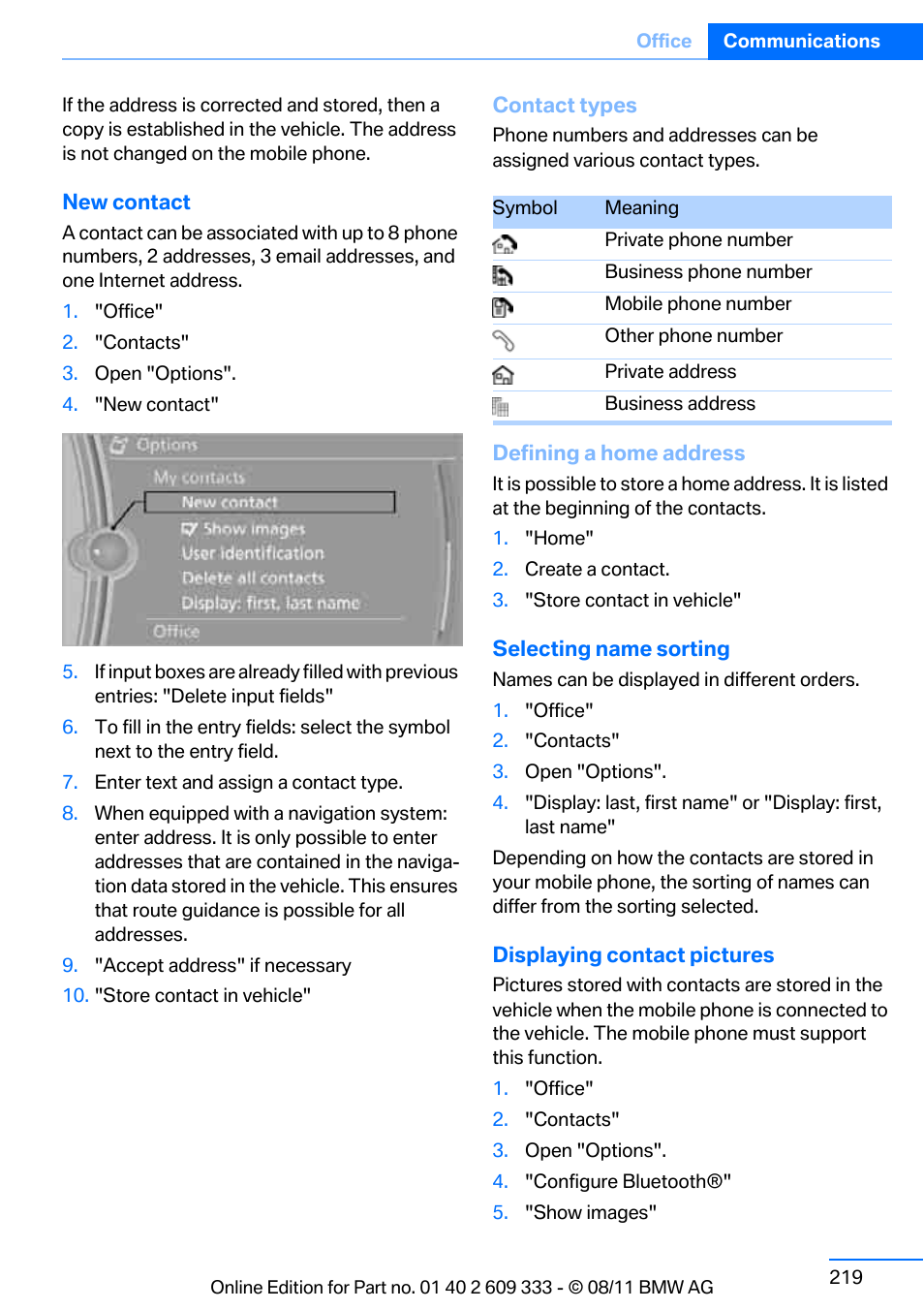 BMW 2012 3 Series M3 Сoupe User Manual | Page 220 / 314