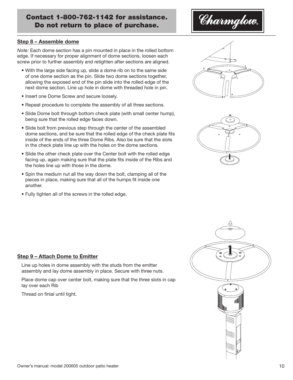 Blue Rhino Charmglow 200605 User Manual | Page 11 / 44