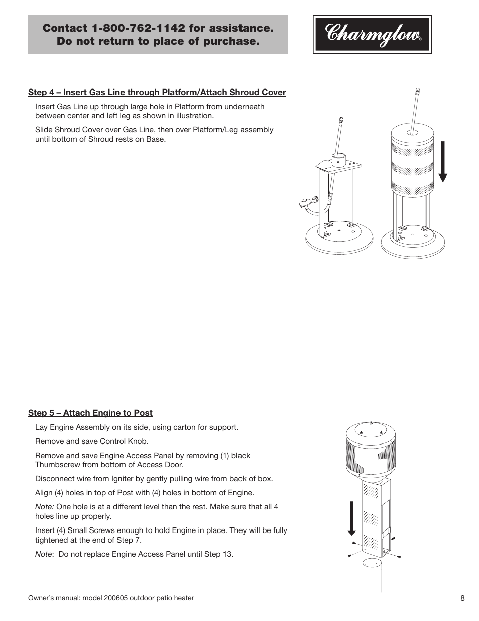 Blue Rhino Charmglow 200605 User Manual | Page 9 / 44