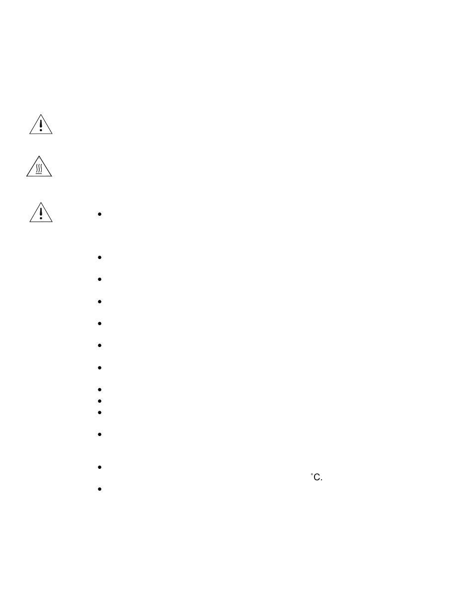 0 safety | Boekel Scientific Analog Incubators User Manual | Page 4 / 12