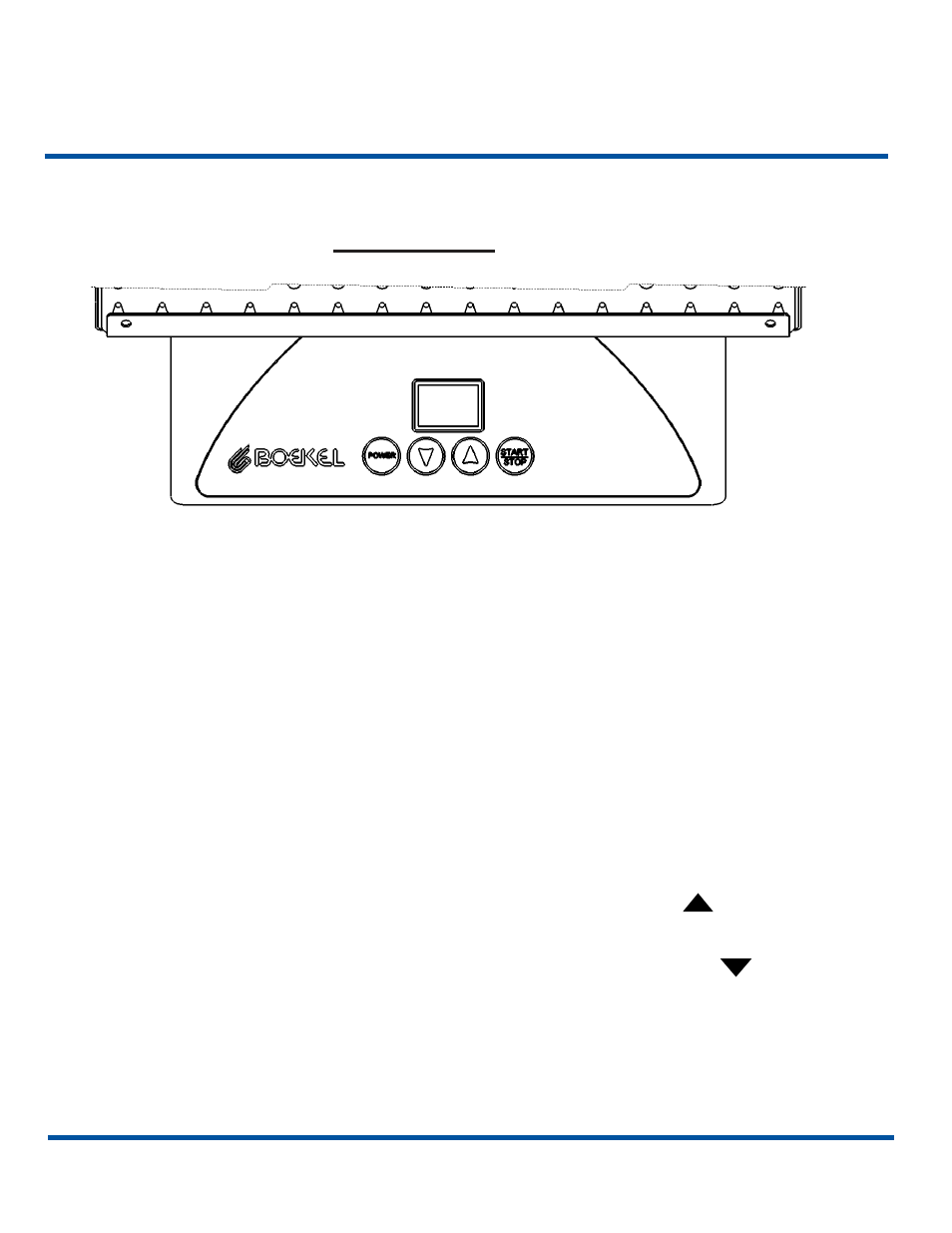 Operation, Control panel | Boekel Scientific 201100 Mini Orbitron Variable Speed User Manual | Page 6 / 8