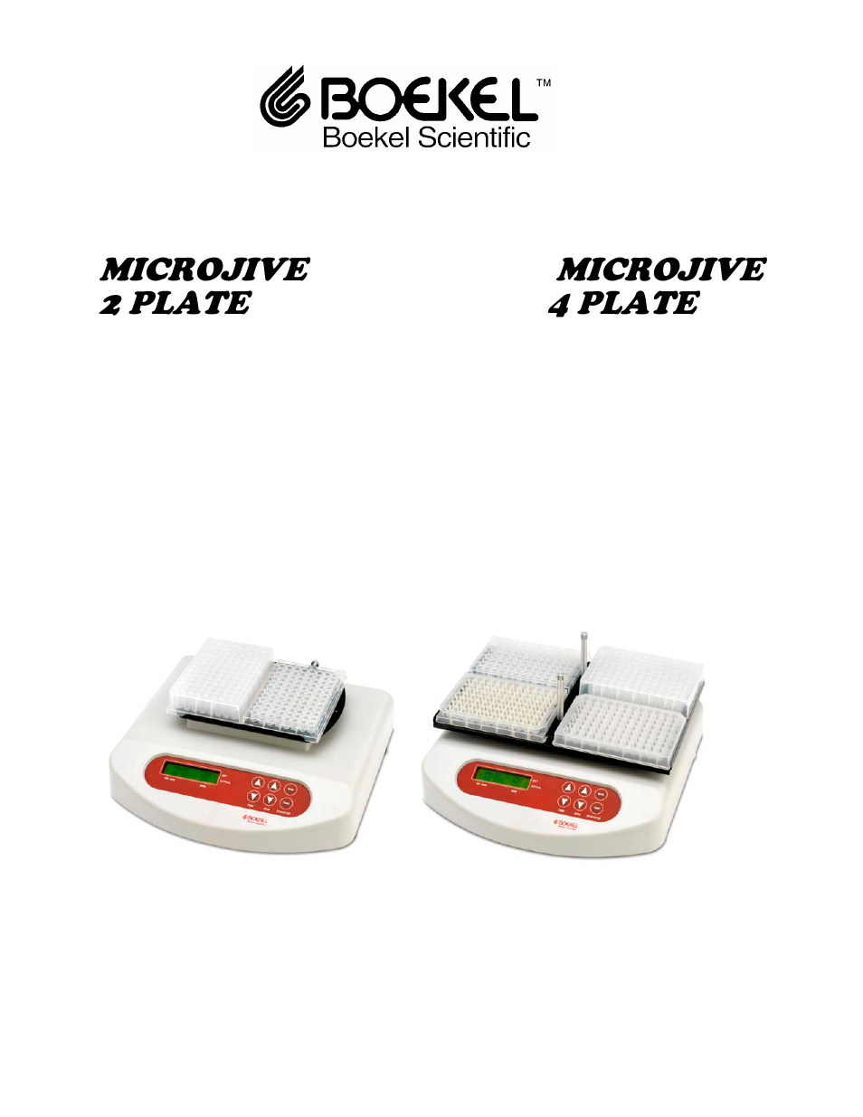 Boekel Scientific 270340 Microplate Shaker User Manual | 9 pages