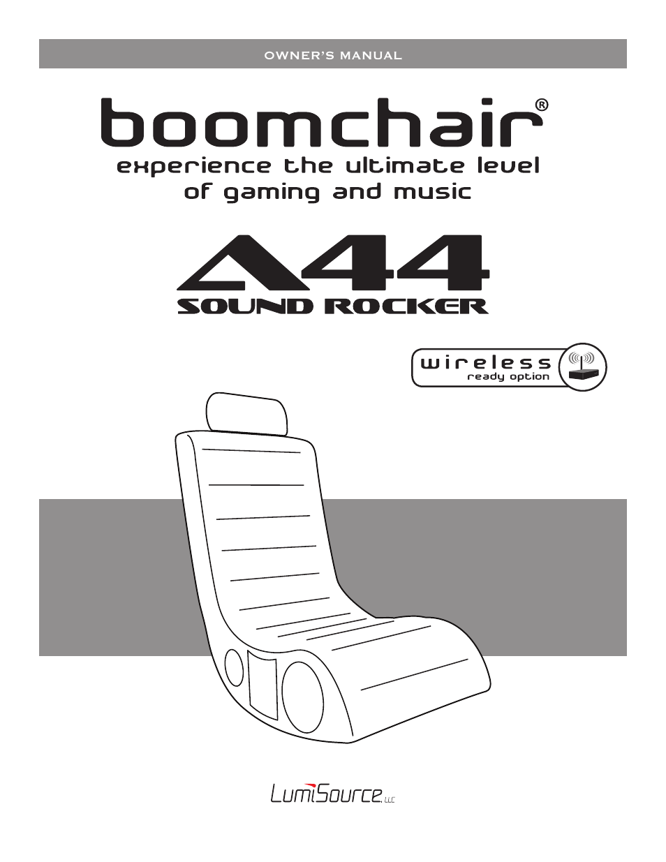 BoomChair A44 - 2nd Generation User Manual | 8 pages
