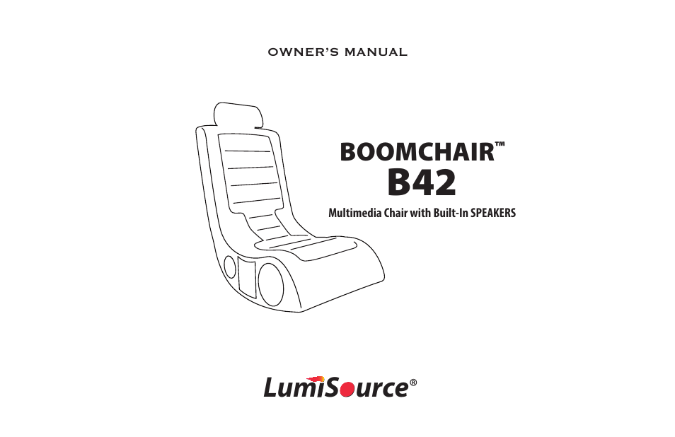 BoomChair B42 User Manual | 12 pages