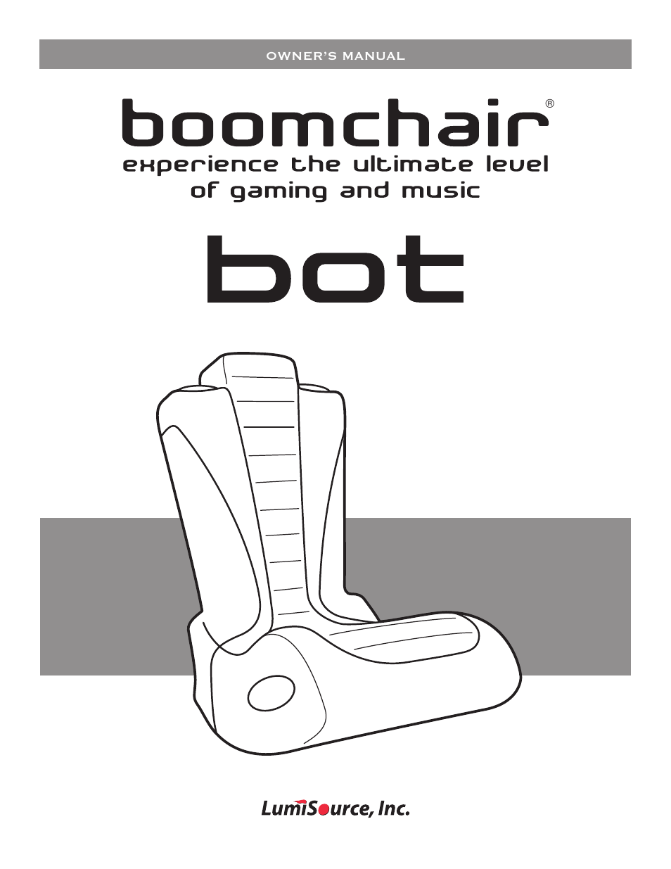 BoomChair Bot - Vibration User Manual | 8 pages