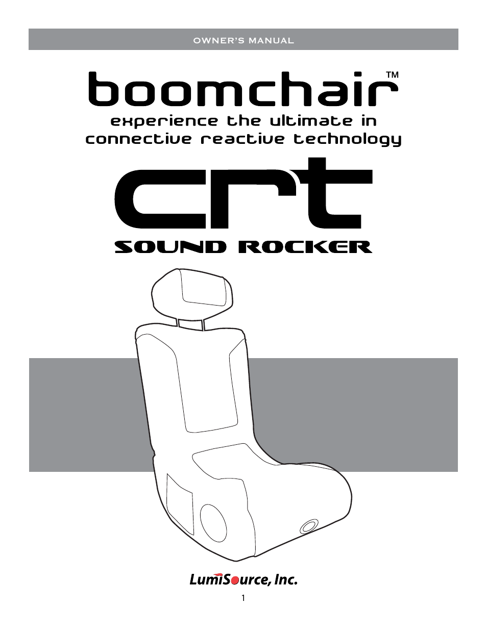 BoomChair CRT User Manual | 8 pages