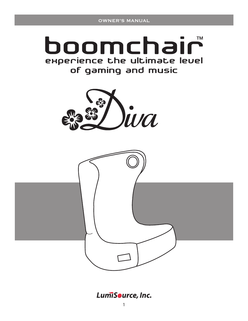 BoomChair Diva User Manual | 8 pages