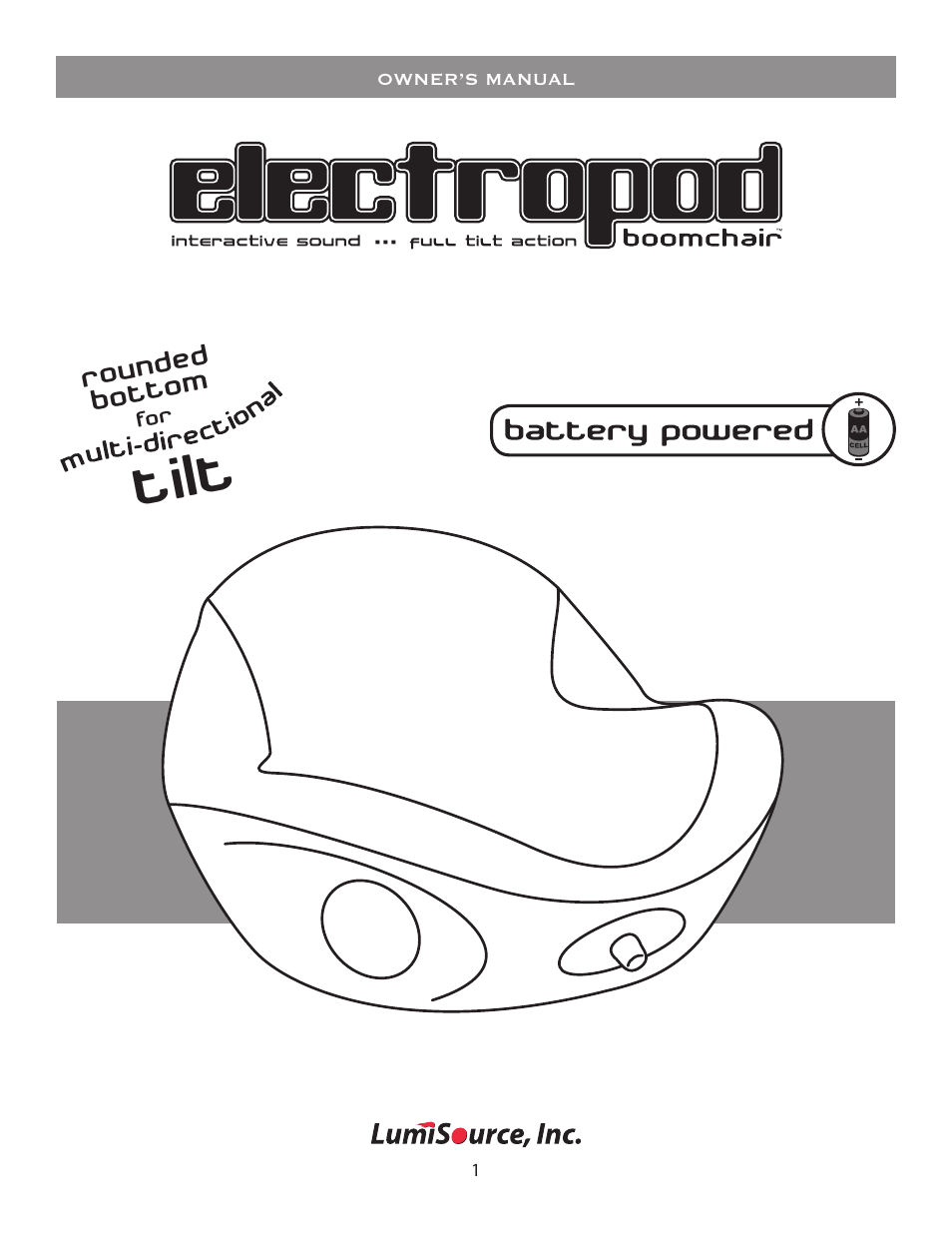 BoomChair ElectroPod User Manual | 8 pages