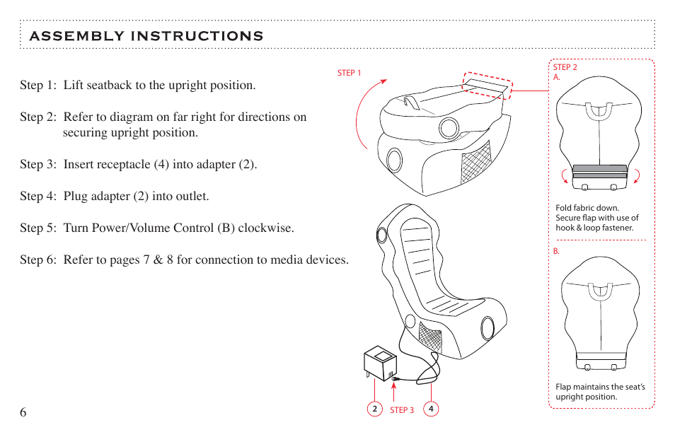 BoomChair Helix User Manual | Page 6 / 12
