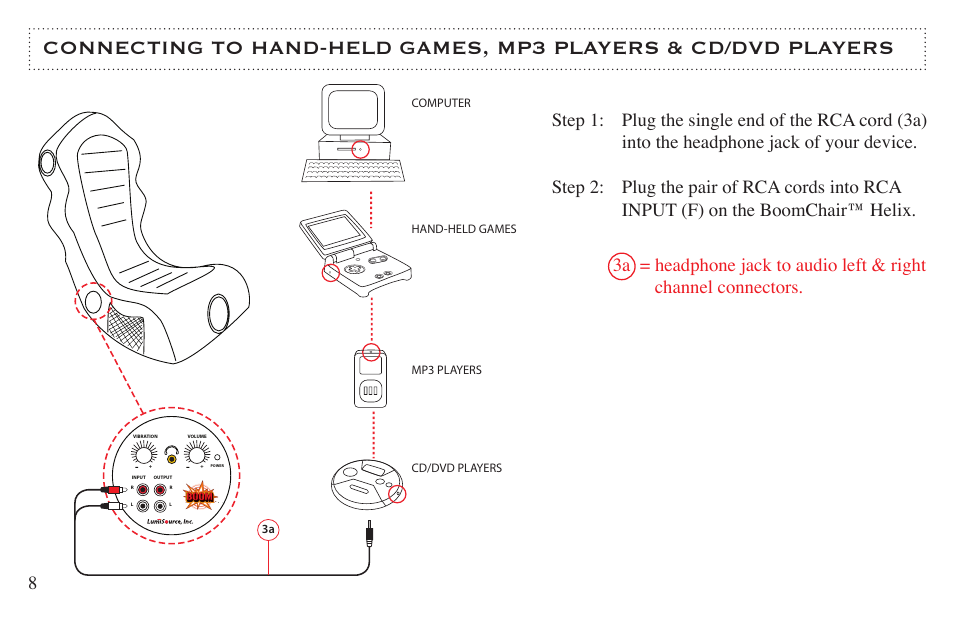Step 1: step 2 | BoomChair Helix User Manual | Page 8 / 12