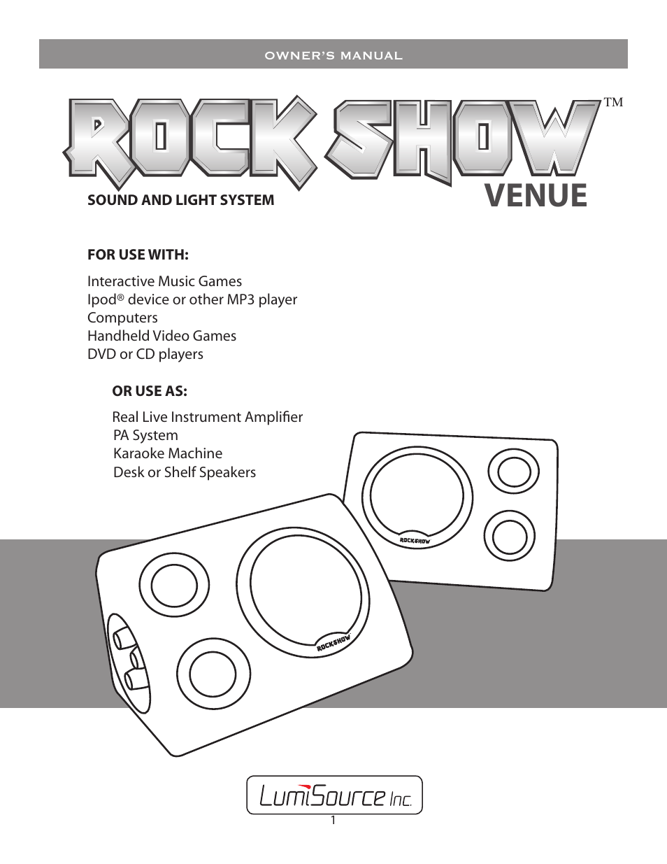 BoomChair Rock Show Venue - No Mic User Manual | 8 pages