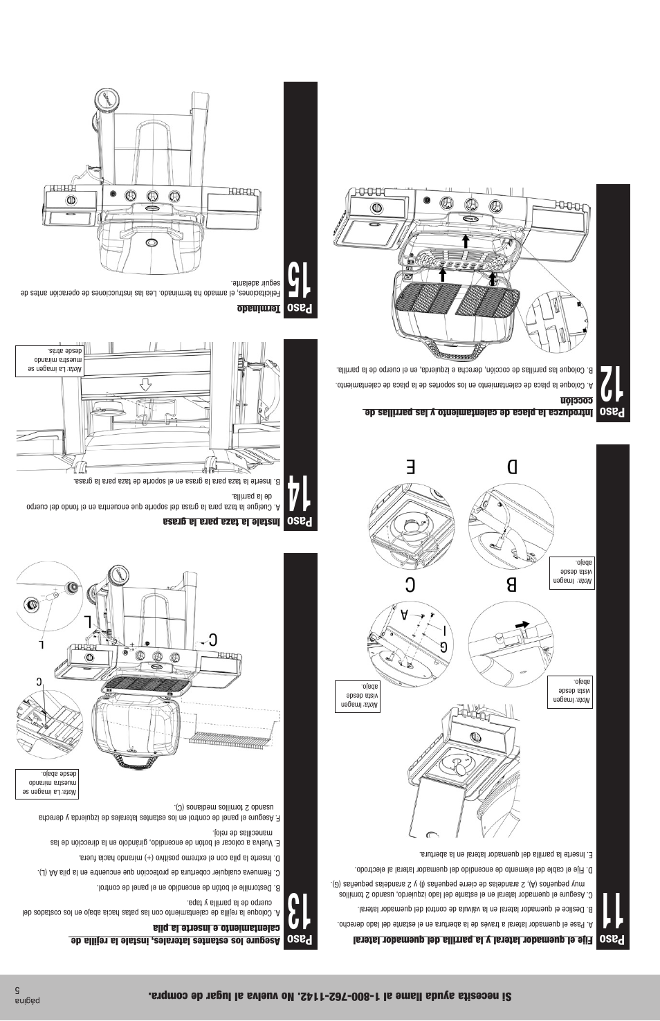 Paso | Blue Rhino UniFlame GBC621C User Manual | Page 14 / 18