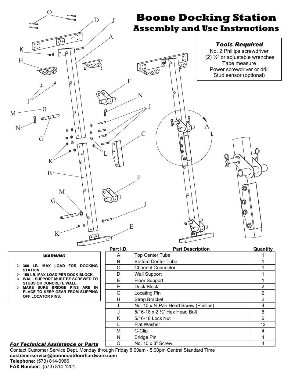 Boone Outdoor Hardware Boone Hitch Gear Storage User Manual | 4 pages