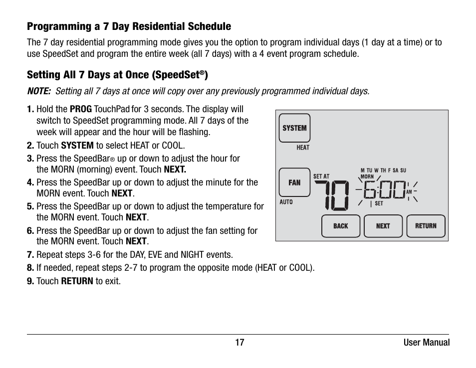 Braeburn 7320 User Manual User Manual | Page 17 / 40