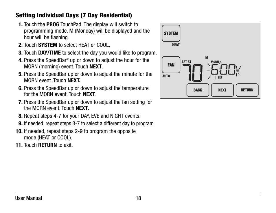 Braeburn 7320 User Manual User Manual | Page 18 / 40