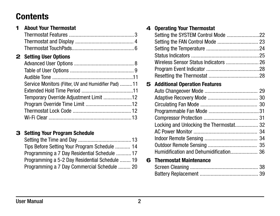 Braeburn 7320 User Manual User Manual | Page 2 / 40