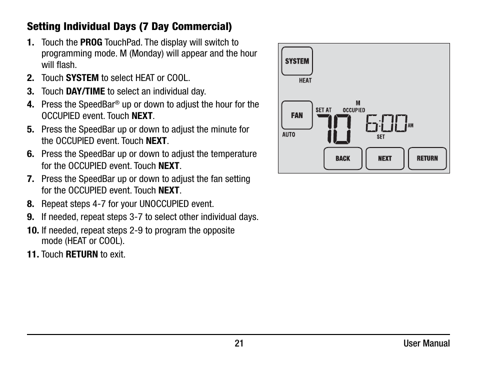 Braeburn 7320 User Manual User Manual | Page 21 / 40
