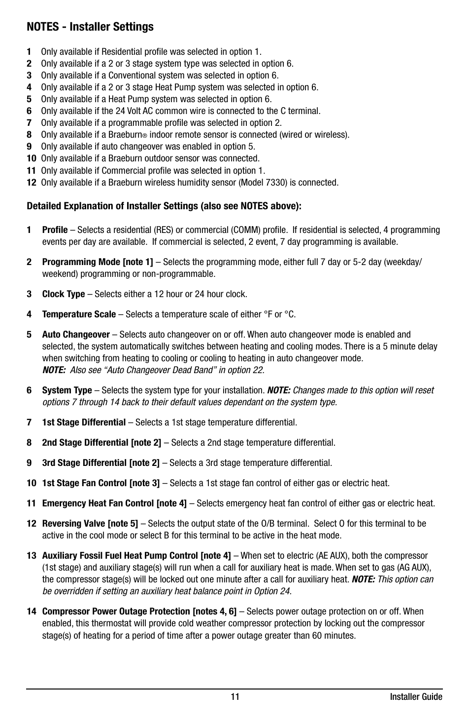 Braeburn 7320 Installer Guide User Manual | Page 11 / 16
