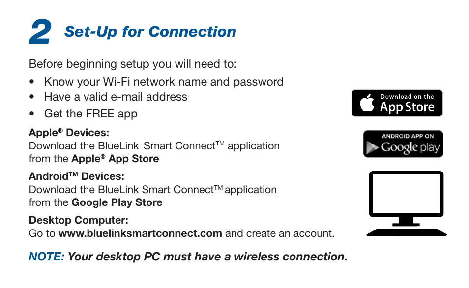 Set-up for connection | Braeburn 7320 Startup Guide User Manual | Page 3 / 10