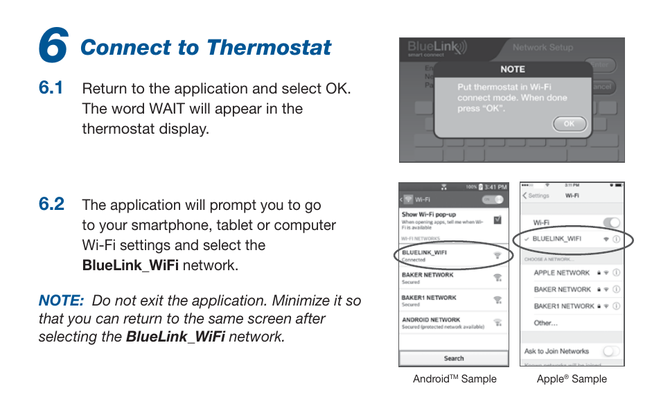 Connect to thermostat | Braeburn 7320 Startup Guide User Manual | Page 7 / 10