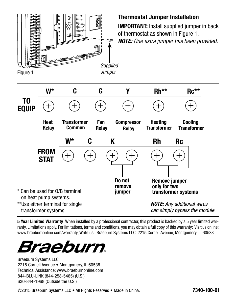 Braeburn 7340 User Manual | Page 2 / 2