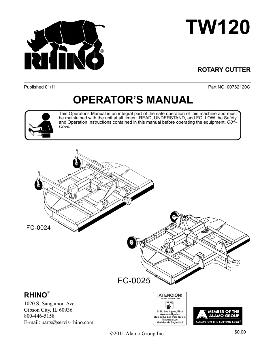 Blue Rhino TW120 FC-0024 User Manual | 194 pages