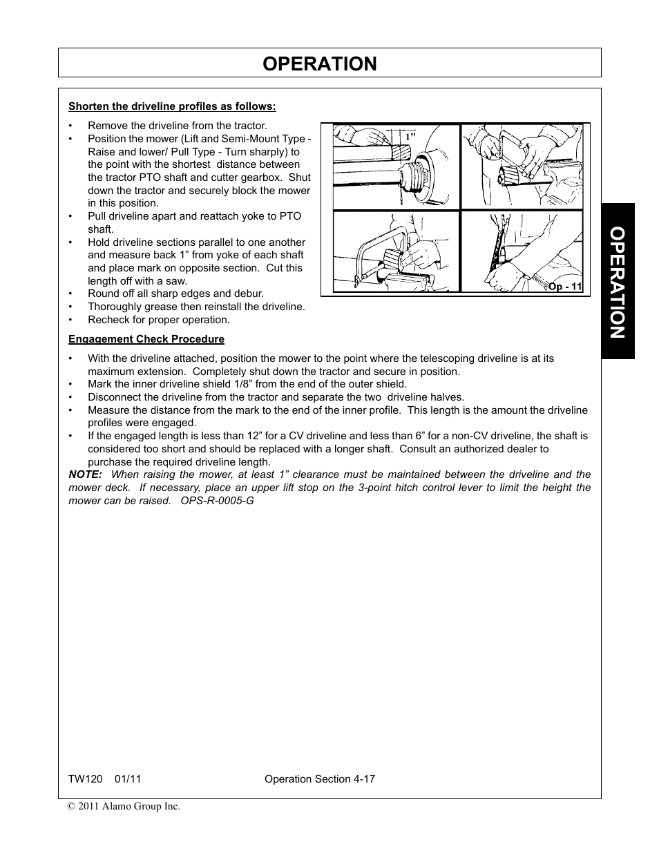 Operation, Opera t ion | Blue Rhino TW120 FC-0024 User Manual | Page 125 / 194