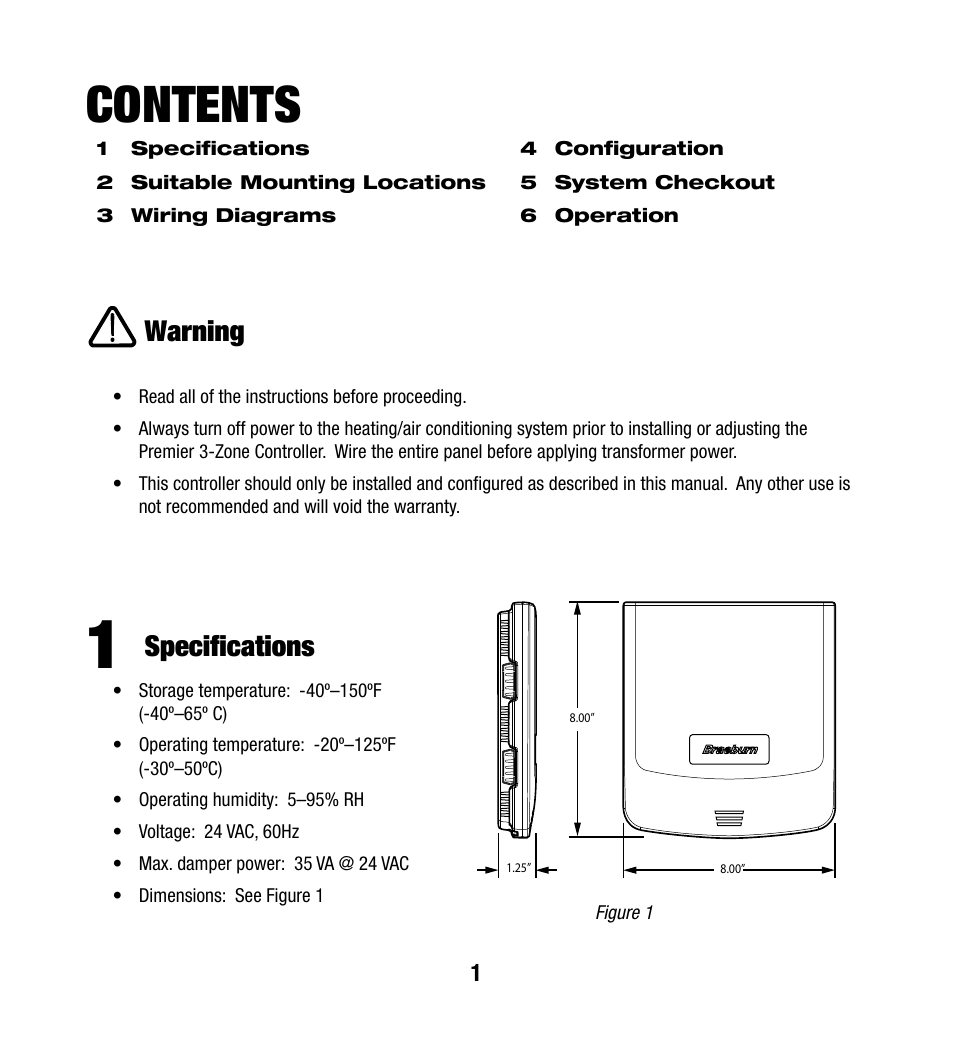 Braeburn 140303 User Manual | Page 2 / 12