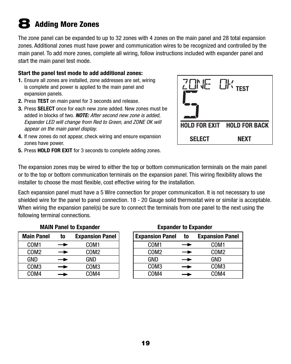 Adding more zones | Braeburn 140404 User Manual | Page 19 / 22