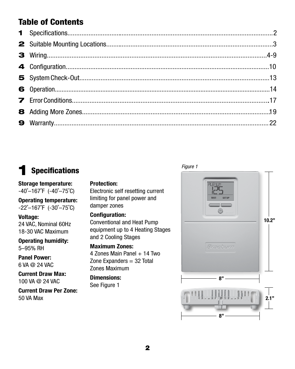 Braeburn 140404 User Manual | Page 2 / 22
