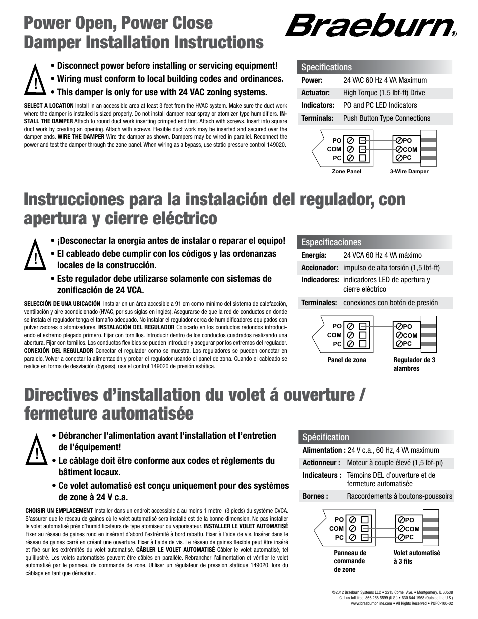 Braeburn PC User Manual | 1 page