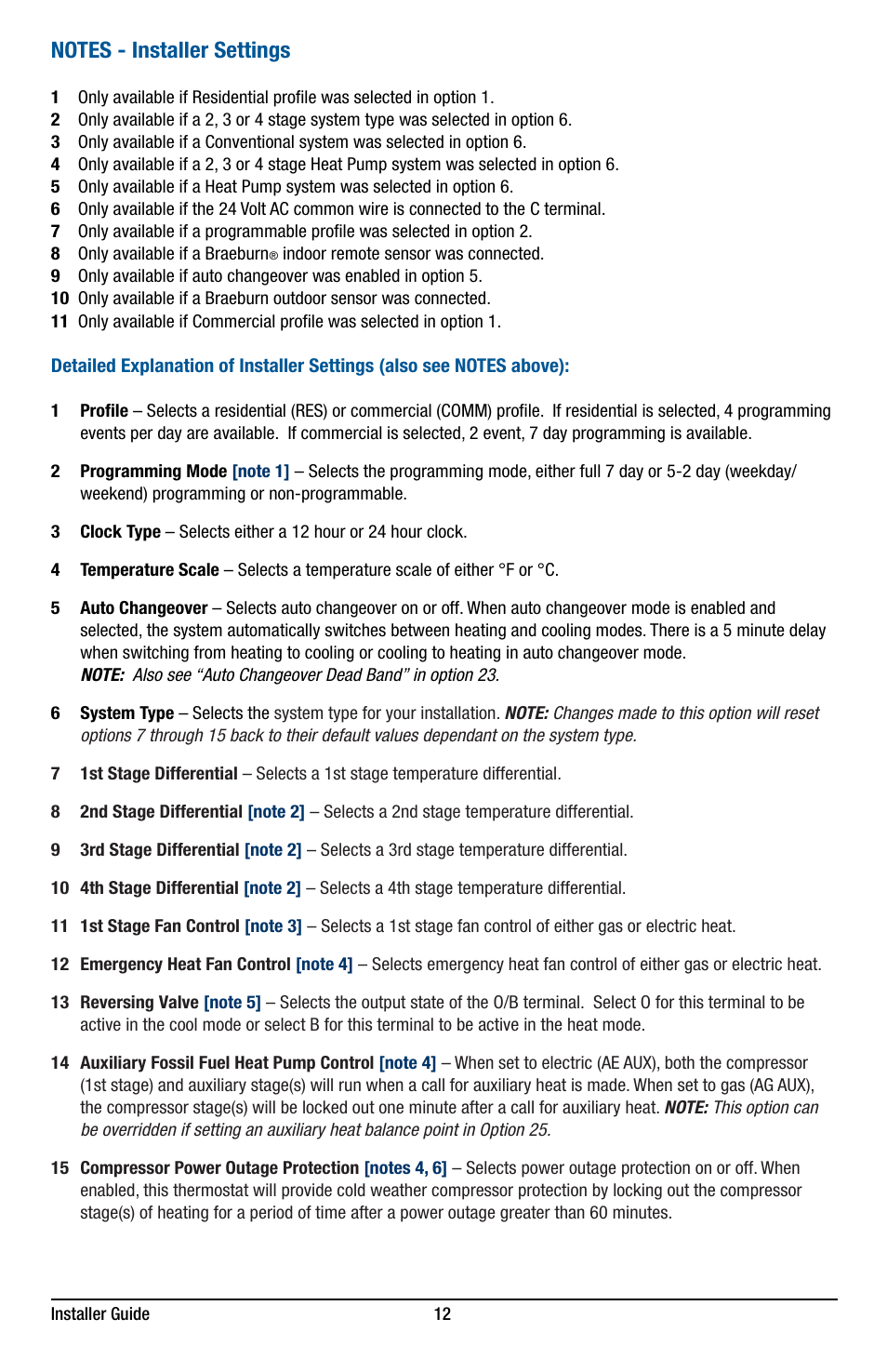 Braeburn 5320 Installer Guide User Manual | Page 12 / 17
