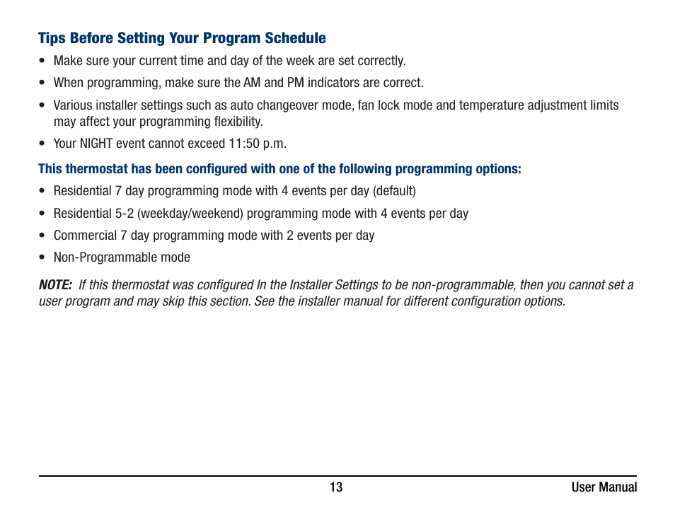 Braeburn 5320 User Manual User Manual | Page 13 / 35