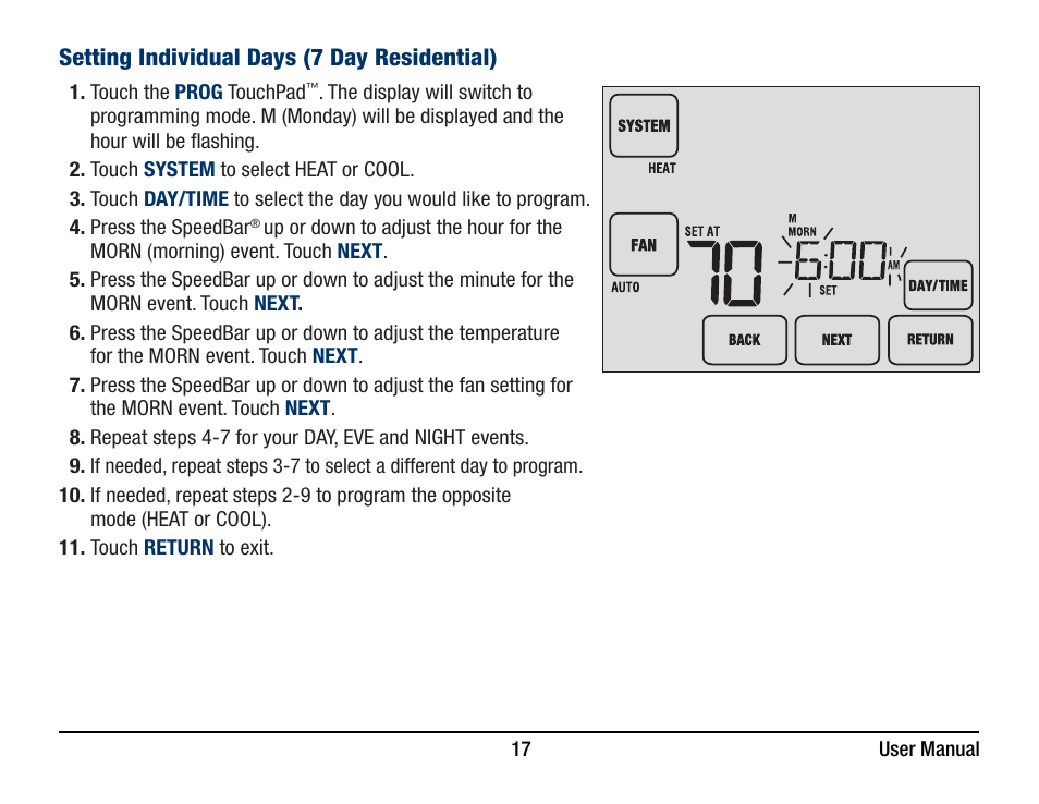 Braeburn 5320 User Manual User Manual | Page 17 / 35