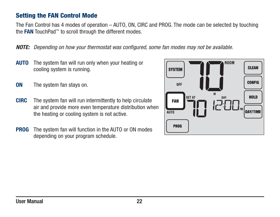 Braeburn 5320 User Manual User Manual | Page 22 / 35