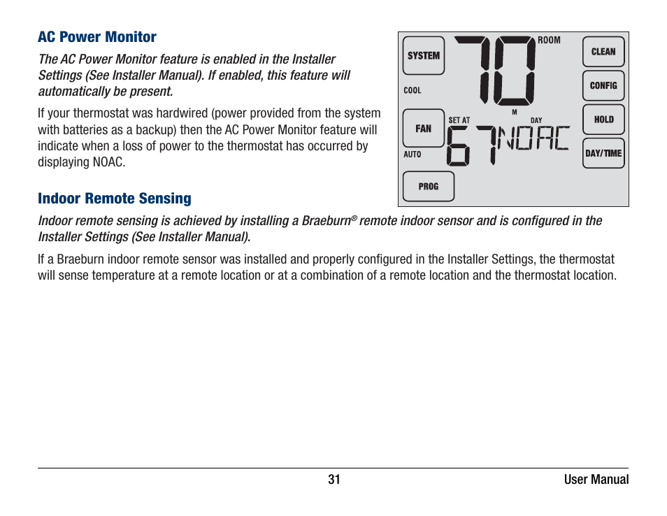 Braeburn 5320 User Manual User Manual | Page 31 / 35