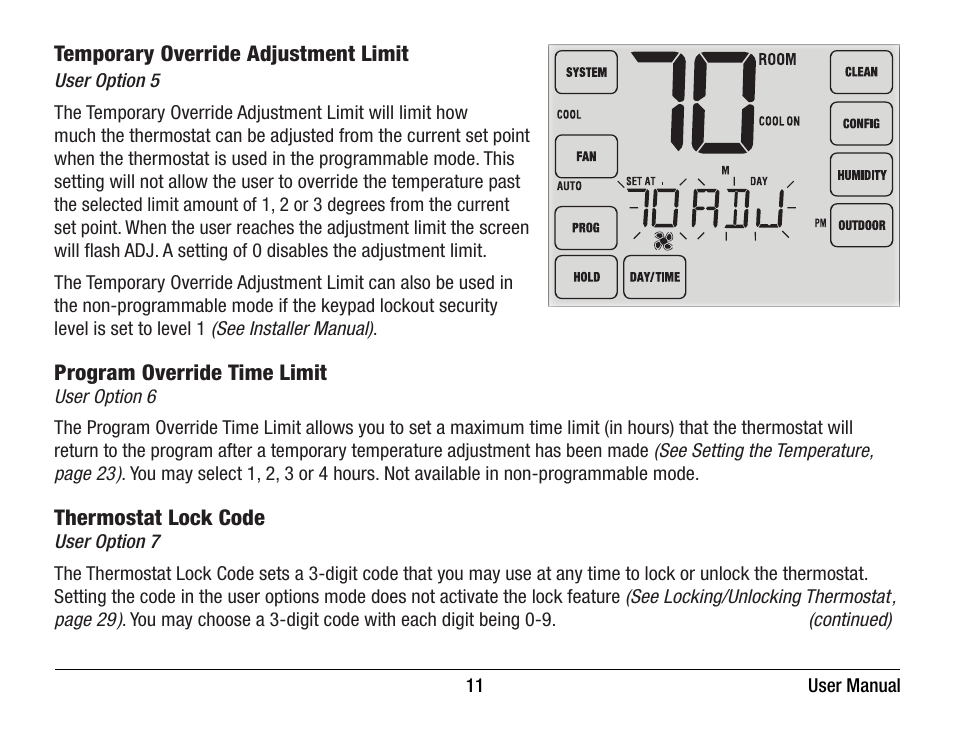 Braeburn 6400 User Manual User Manual | Page 11 / 38