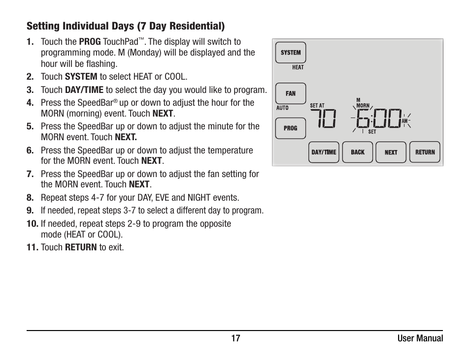 Braeburn 6400 User Manual User Manual | Page 17 / 38