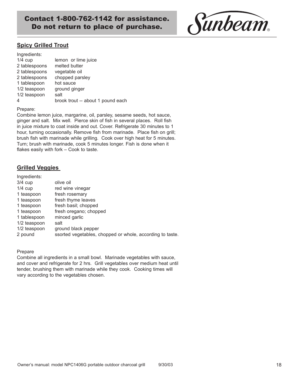 Blue Rhino NPC1406G User Manual | Page 19 / 24