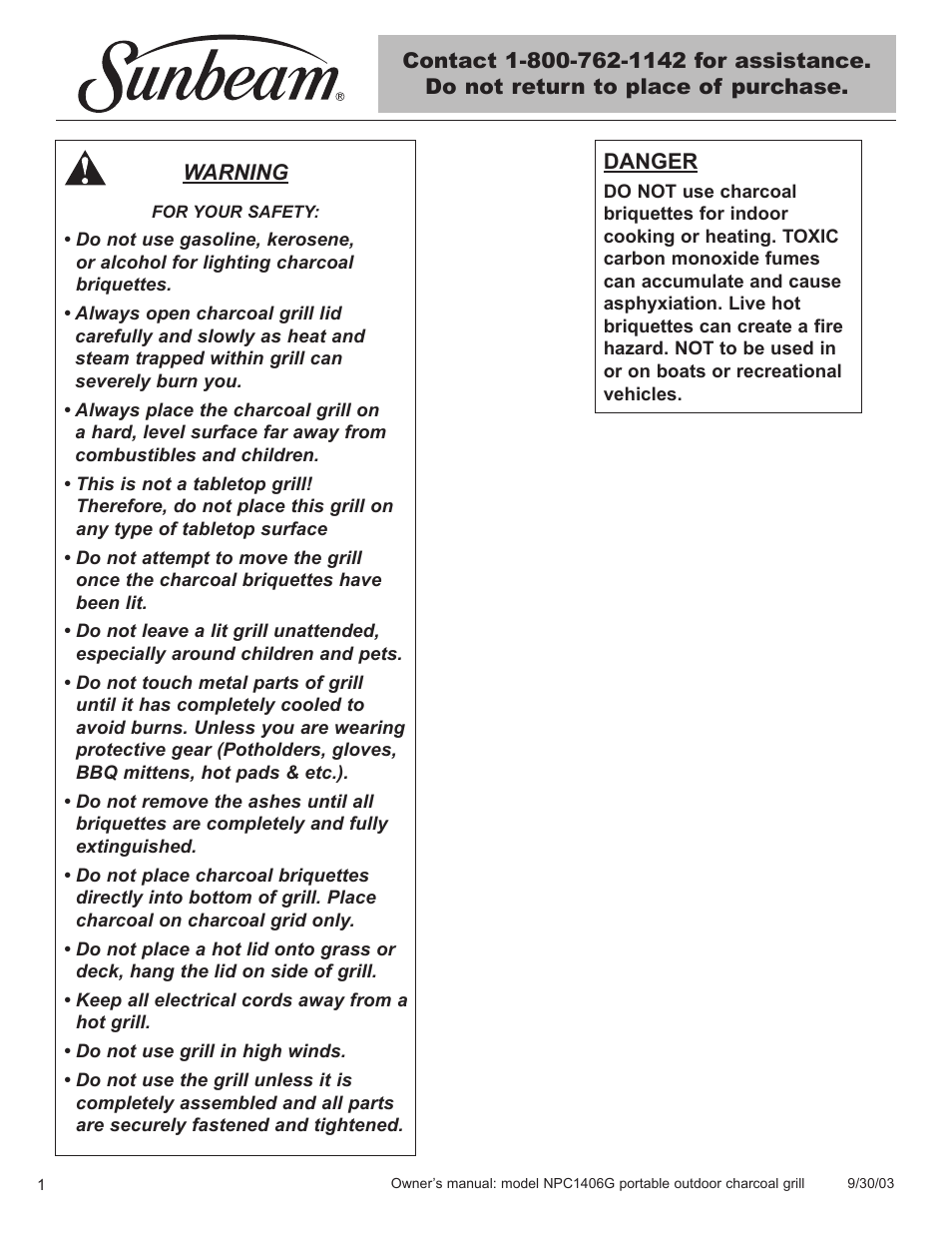 Blue Rhino NPC1406G User Manual | Page 2 / 24