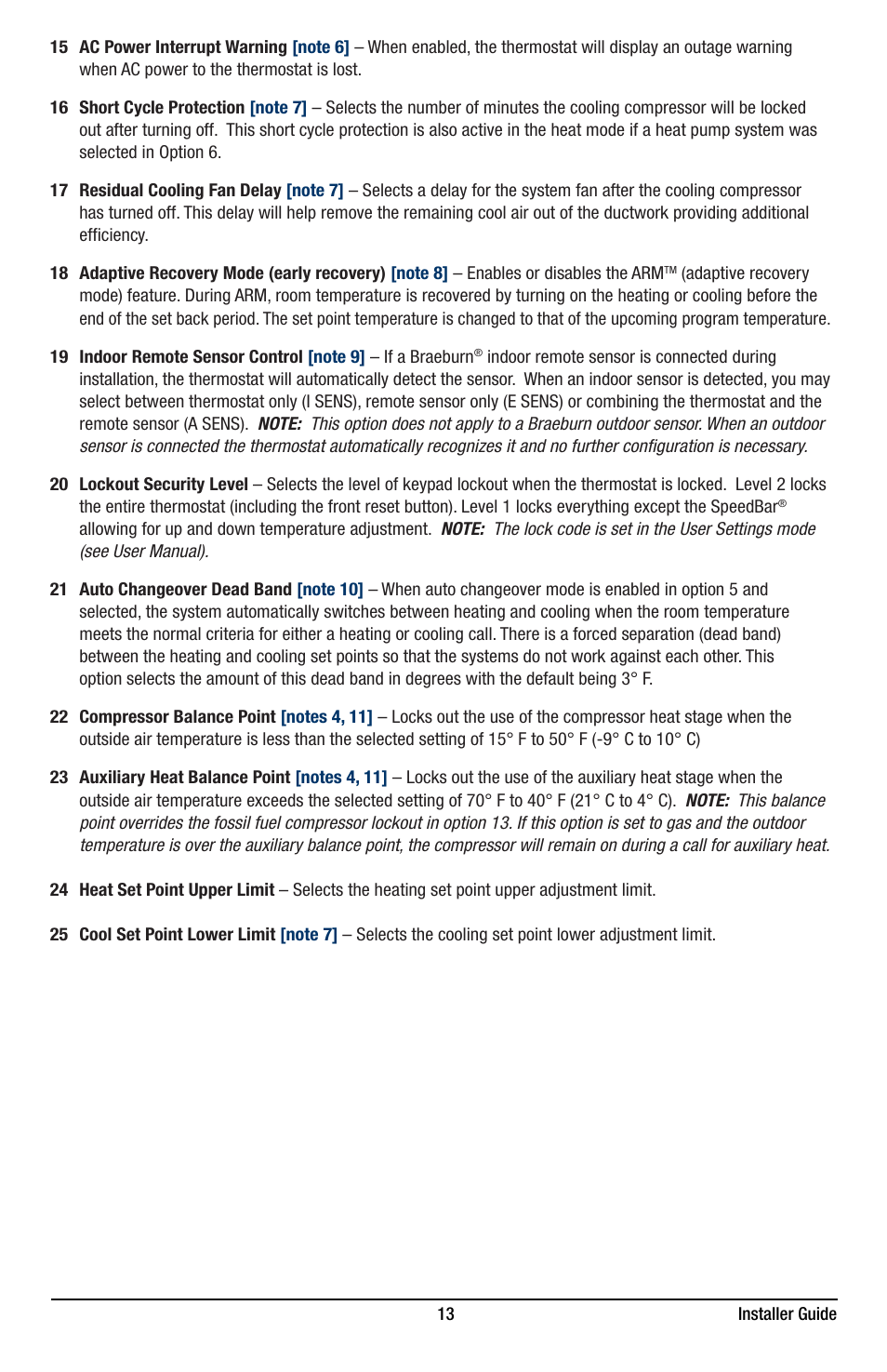 Braeburn 5220 Installer Guide User Manual | Page 13 / 15