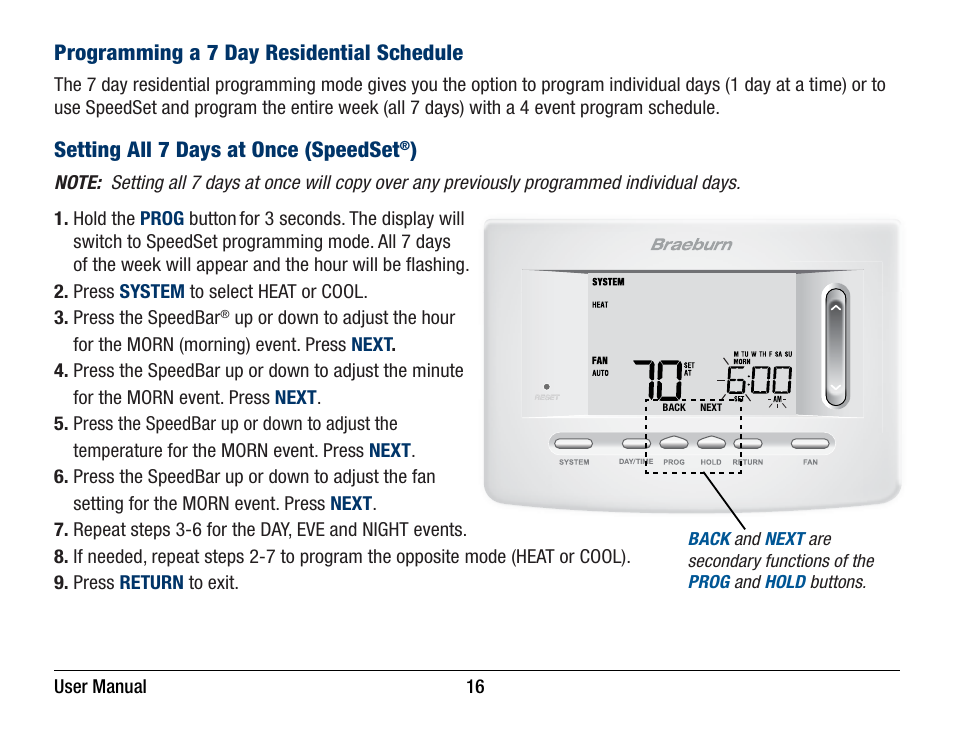 Braeburn 5220 User Manual User Manual | Page 16 / 35