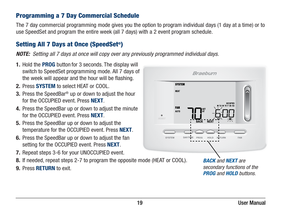 Braeburn 5220 User Manual User Manual | Page 19 / 35