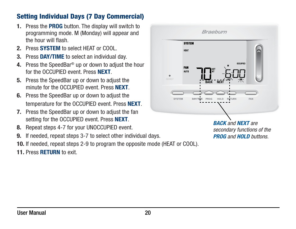 Braeburn 5220 User Manual User Manual | Page 20 / 35