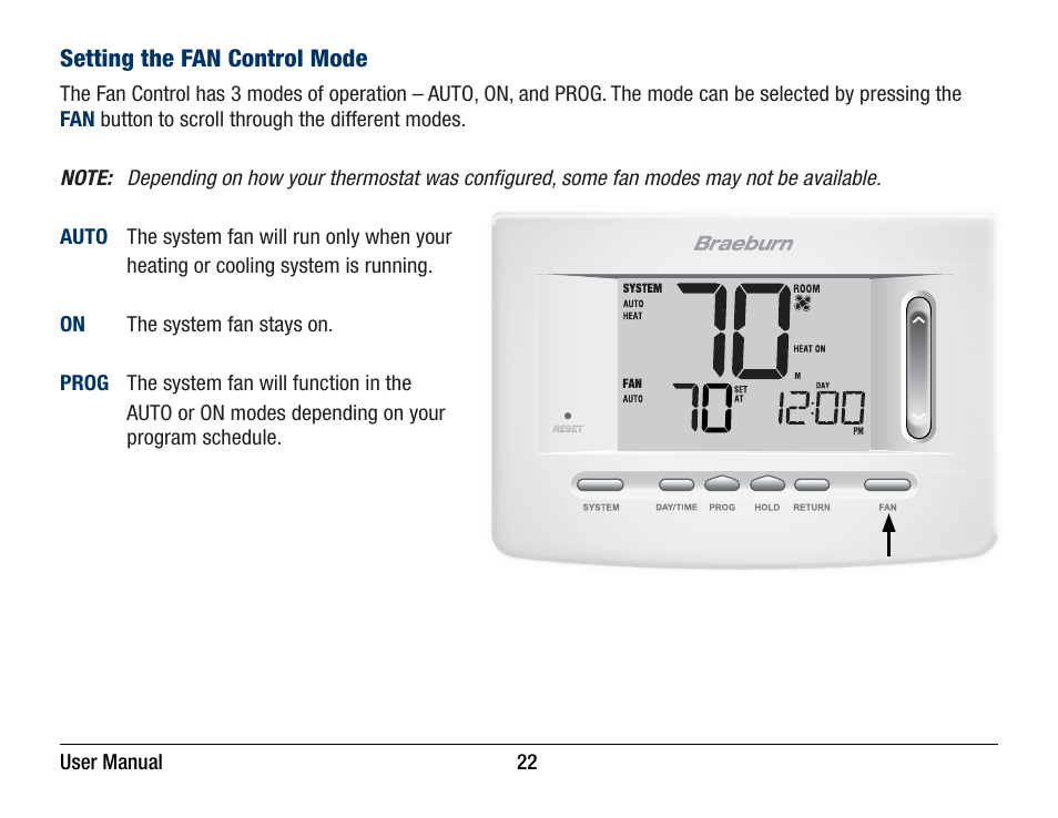 Braeburn 5220 User Manual User Manual | Page 22 / 35