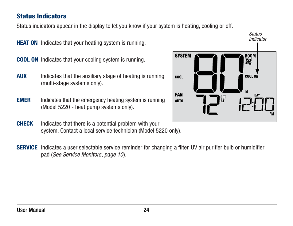 Braeburn 5220 User Manual User Manual | Page 24 / 35